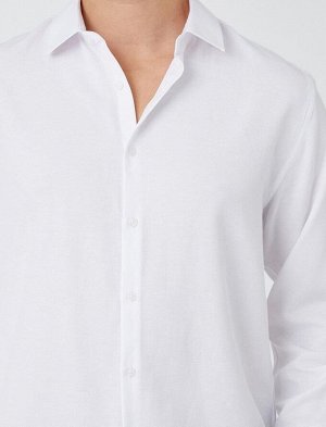 Базовая рубашка с классическим воротником без железа