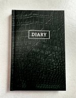 Ежедневник А5- 128л &quot;Канц-Эксмо Leather.Black&quot; недатированный