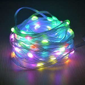 Akuma Светодиодная лента Капельки LED RGB мультиколор с пультом ДУ и BT управлением через смартфон 15М, IP65