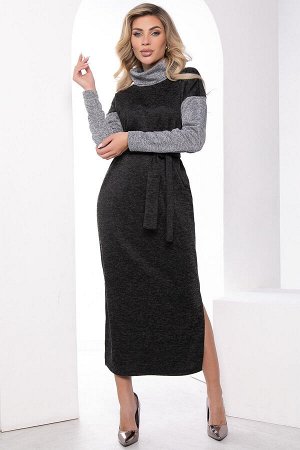Платье "Мишель" (грей/блэк) П7985