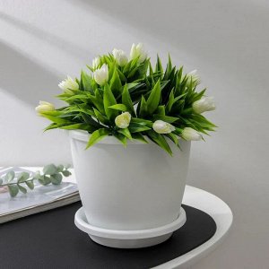 Горшок Афина 2,2л белый с/п ЮП