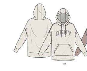 Теплое худи DKNY