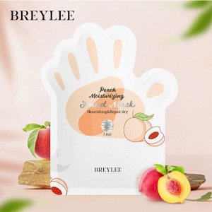 BreyLee Маска-перчатки для рук увлажняющая с персиком