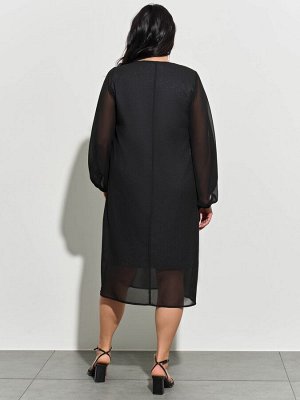 Платье 0275-1а черный муар