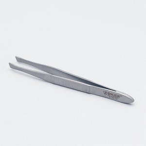 Zinger Пинцет для бровей скошенный маленький / Classic B 162 FD, 76-78 мм, серебристый матовый