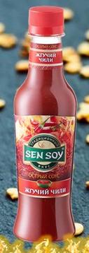 Сэн-сой Соус « Жгучий ЧИЛИ» марки Sen Soy Premium – насыщенный вкус сочных томатов и жгучего перца. Соус предназначен для макания, также его можно добавлять при мариновании мяса; он придает приятную ж