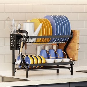 Сушилка для посуды 2х ярусная Dish Rack