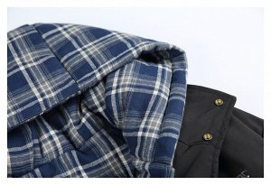 Комбинированная куртка с капюшоном, унисекс
