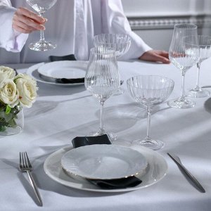 Набор тарелок Rococo, 6 шт: d=19 см, цвет белый, фарфор