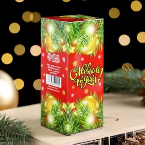 Свеча ароматическая новогодняя "Исполнение желаний", солёная карамель, 4?6 см, в коробке