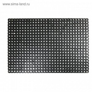 СИМА-ЛЕНД Коврик ячеистый грязесборный, 80x120x1,6 см, цвет чёрный