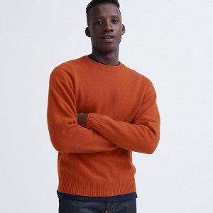 Мужской свитер, оранжевый