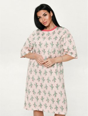 Салли платье-футболка женское (кактус)