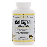 California Gold Nutrition, Гидролизованные коллагеновые пептиды + витамин С, тип 1 и 3, 6000 мг, 250 таблеток