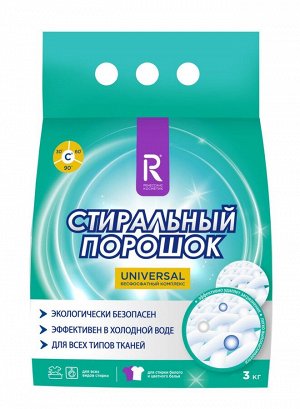 РЕНЕССАНС КОСМЕТИК Порошок стиральный УНИВЕРСАЛЬНЫЙ для стирки белья 3 кг, арт. 3474