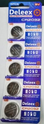 Батарейка GT Deleex button CR2032 литиевая 1 уп. 5 шт блистер / 1 000шт / 17818-152 / 342018