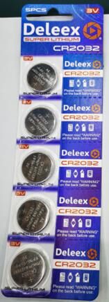 Батарейка GT Deleex button CR2032 литиевая 1 уп. 5 шт блистер / 1 000шт / 17818-152 / 342018