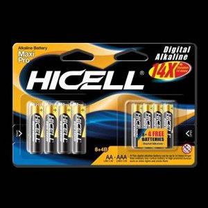 Батарейка Hicell AA,AAA LR6,LR03 алкалиновая 1 уп. (8+4шт) блистер / 24шт / 17893-3 / 985706