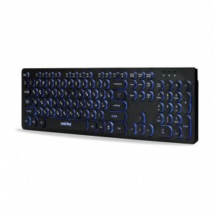 Smartbuy Клавиатура проводная для компьютера мембранная с подсветкой ONE 328 USB черная (SBK-328U-K)