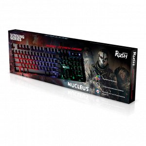 Клавиатура игровая мультимедийная мембранная RUSH Nucleus USB черная (SBK-320G-K)