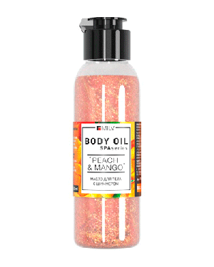 Масло для тела с шиммером "PEACH and MANGO". 100 мл