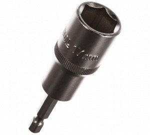 Удлиненная бита с торцовой головкой KRAFTOOL Expert (17 мм; хвостовик E1/4; Cr-V)