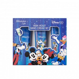 JMSoluition Disneyc 100 Vera Violet  Hand Cream Set (50 мл * 3шт) Набор кремов для рук с алое вера