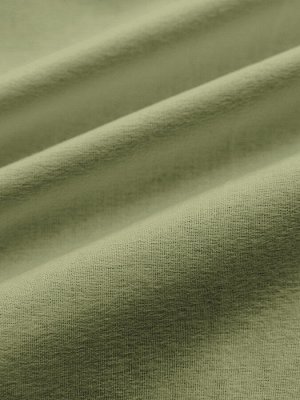 "Экодом" Комплект постельного белья оливкового цвета с листьями из коллекции "Персик", бязь 100% хлопок, размер 2х спальный