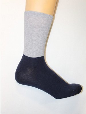 Nature Socks 406 Носки мужские демисезонные Цвет черно-серый с надписью "Nature"