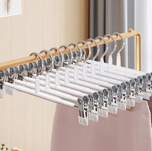 Baizheng Household Уссурийск Вешалка с зажимами для брюк, 1 шт.розовые