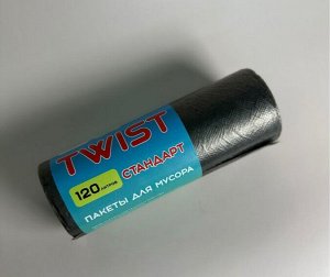 Мешок для мусора в рулоне TWIST 120 л ПВД 20 шт. 15 мкрн