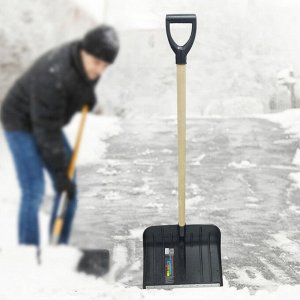 Cнегоуборочная лопата с черенком Polimer