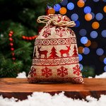 Мешочек подарочный из холщи &quot;Скандинавия&quot;, 10 х 14 см