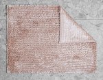 Коврик Arya из Переливающей Синели 40x60 Senfoni Темно- Бежевый