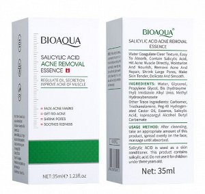 Сыворотка для лица с салициловой кислотой Bioaqua для сужения пор, 35 мл
