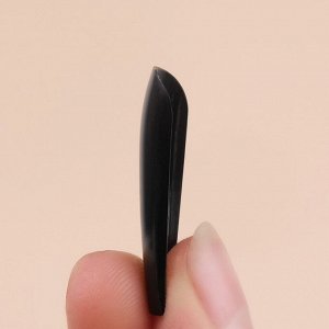 Накладные ногти, 24 шт, форма балерина, цвет чёрный