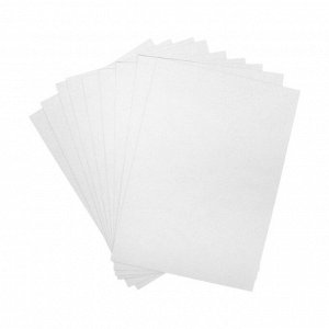 Картон белый А4 Calligrata, 8 листов, мелованный, 230-240 г/м², картонная обложка, в папке