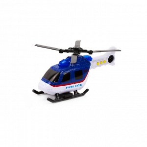 Вертолет детский с подвижными деталями "Полицейский вертолет", свет, звук, 18 см