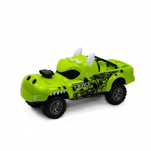 Машина детская с паром "Монстр", свет, звук, движение, пар, 30 см зелёный