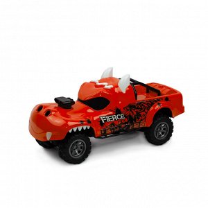 Машина детская с паром "Монстр", свет, звук, движение, пар, 30 см оранжевый