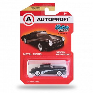 Машинка коллекционная 1:64, Серия RETRO CARS, RET-001, чёрный