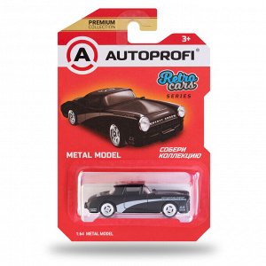 Машинка коллекционная 1:64, Серия RETRO CARS, RET-001 чёрный