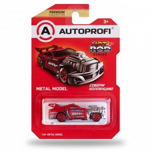 Машинка коллекционная 1:64, Серия HOT ROD, ROD-002, красный