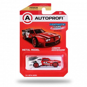 Машинка коллекционная 1:64, Серия FANTASTIC CARS, FAN-001, красн./белый