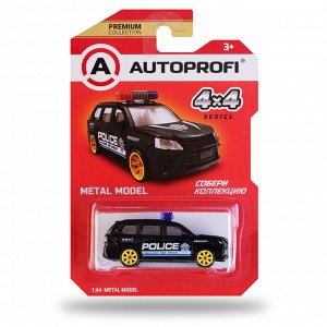 Машинка коллекционная 1:64, Серия 4X4, 4X4-001, чёрный