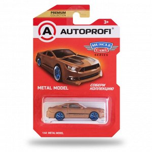 Машинка коллекционная 1:64, Серия MUSCLE CARS (Mustang), MUS-002, коричневый