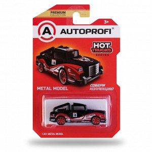 Машинка коллекционная 1:64, Серия HOT TRUCKS, TRU-003 чёрн./красный