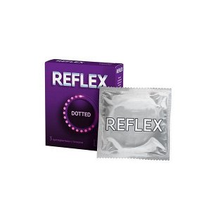 Презервативы Рефлекс/Reflex dotted из натурального латекса в смазке N3