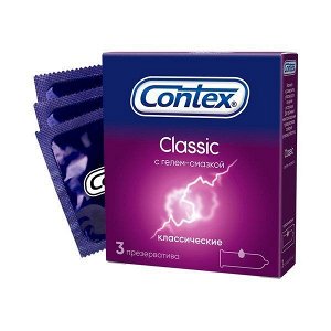Презервативы Контекс/Contex классик N3