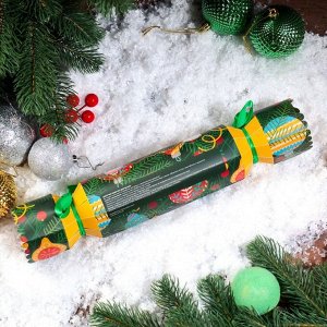 Новогодний подарочный набор косметики. Бомбочки для ванны «Конфета», красный, 3 шт. по 100